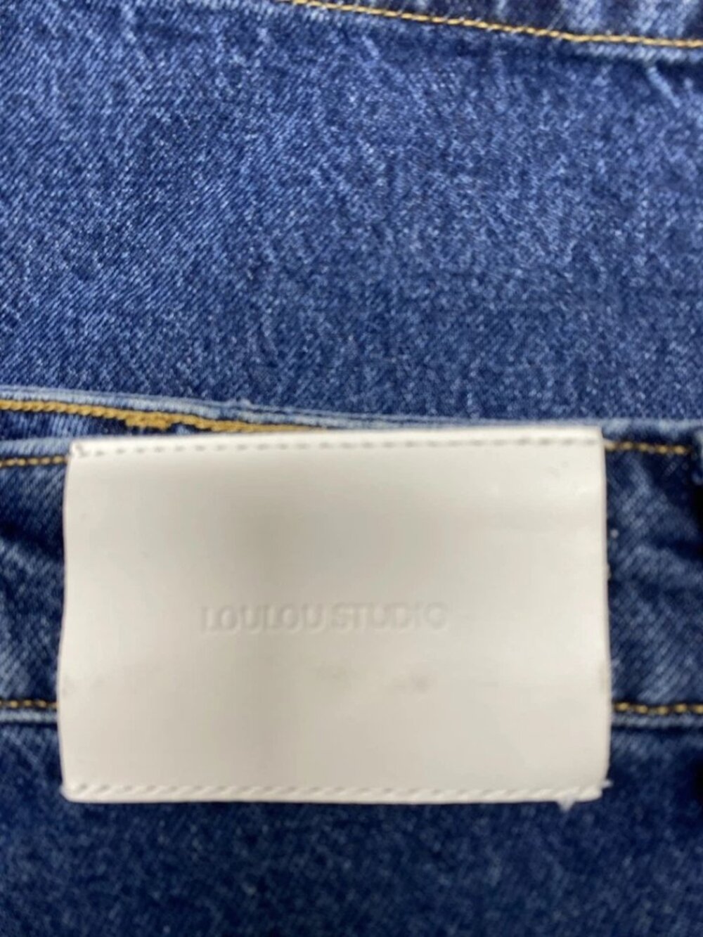 LouLou Studio Womens Cute Bermuda Long Denim Shorts Size 26 x 9 Medium Blue - Picture 3 of 6